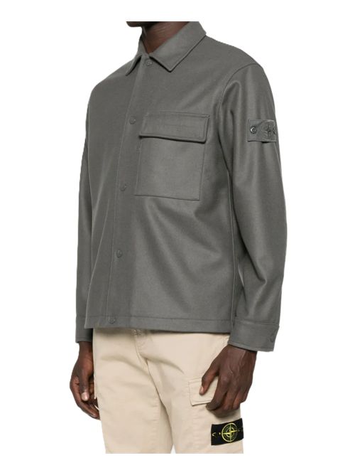 Stone Island Giacca-camicia con tasche Stone Island | K2S151200028S0F24V0067 DARK GREY